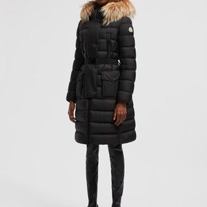 Moncler Down-Filled Khloe Puffer Jacket with Fur sz 5